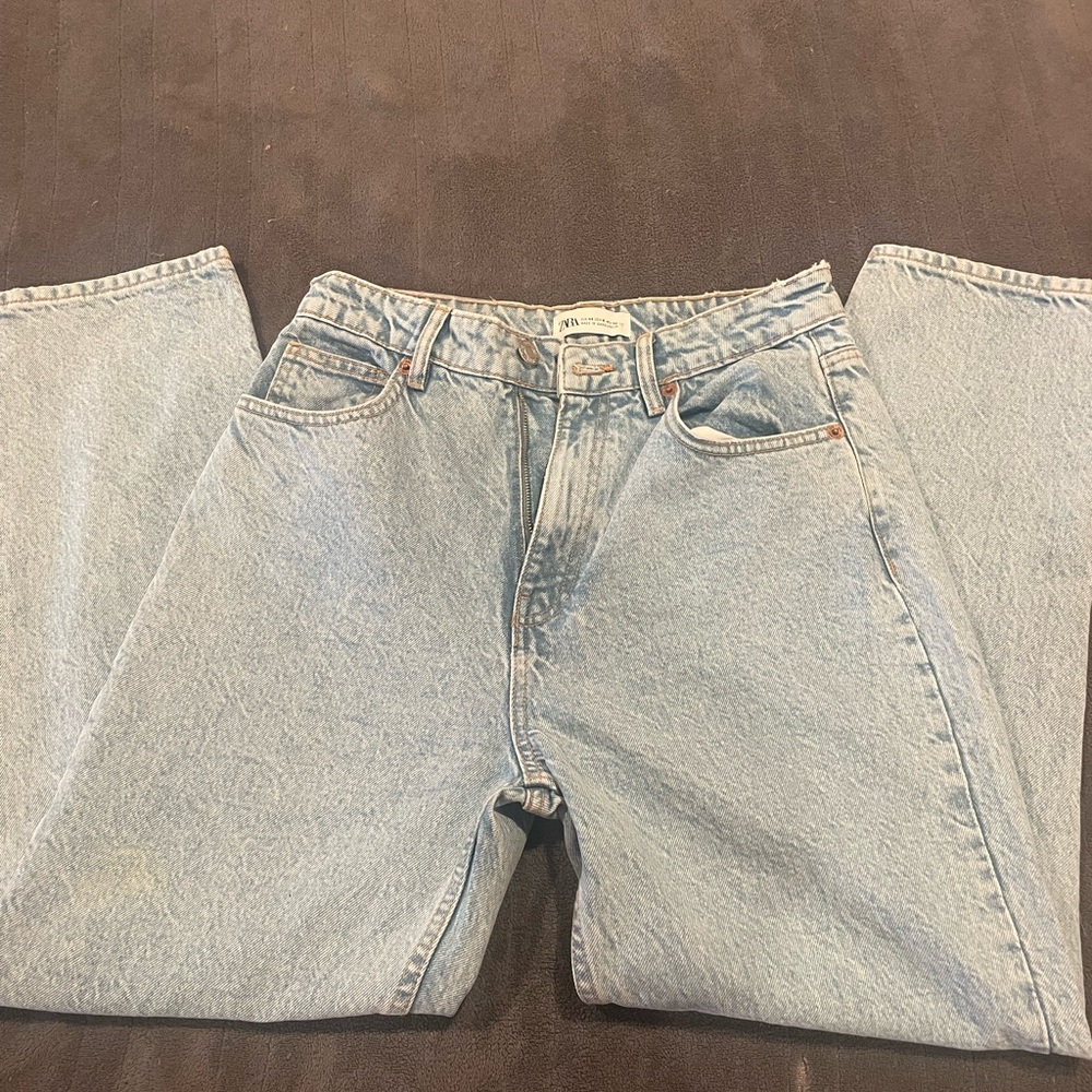 Zara mom high rise jeans